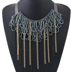 occidental style trend concise all-Purpose tassel collar accessories temperame..