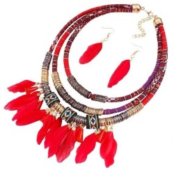 occidental style  trend  noble wind concise feather tassel all-Purpose tempera..