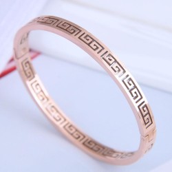 fine  Korean style fashion titanium steel concise hollow temperament woman ban..