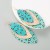 occidental style creative exaggerating multilayer leather print leaves Modeling earrings Bohemia fashion tr