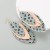 occidental style creative exaggerating multilayer leather print leaves Modeling earrings Bohemia fashion tr