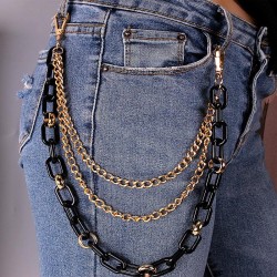 occidental style  Word chain color punk chain  Acrylic Metal multilayer chain ..
