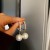 silver brief fashion zircon Pearl earring temperament personality earrings Korea retro Earring wom
