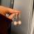 silver brief fashion zircon Pearl earring temperament personality earrings Korea retro Earring wom