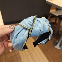 Korea fine Cowboy Headband  brief width Cloth zipper Headband  fashion medium ..
