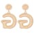 Metal earrings Irregular circle geometry ear stud woman exaggerating retro wind Earring