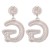 Metal earrings Irregular circle geometry ear stud woman exaggerating retro wind Earring