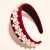 occidental style velvet big samll Pearl Headband high-end fashion temperament Headband bride