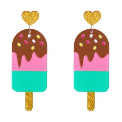occidental style Earring  fashion personality resin creative earrings color ea..