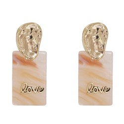 creative style occidental style fashion Word Acrylic geometry ear studove pers..