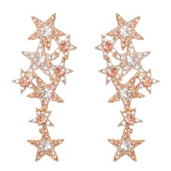 temperament diamond Starry ear stud Earring woman exaggerating fashion trend e..