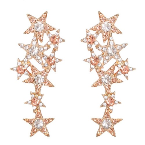 temperament diamond Starry ear stud Earring woman exaggerating fashion trend earrings pendant