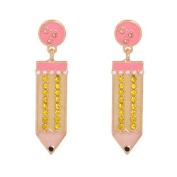 occidental style personality creative spring wind long style ear stud Alloy di..