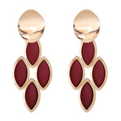 occidental style fashion Leaf ear stud personality exaggerating earrings