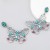 occidental style high-end Alloy diamond glass diamond Rhinestone butterfly earrings woman super luxurious f
