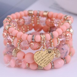 occidental style trend  Bohemia noble wind mash up Metal Peach heart temperame..