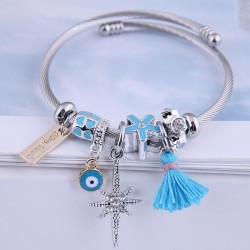 occidental style fashion  Metal all-PurposeDL concise all-Purpose eyes tassel ..