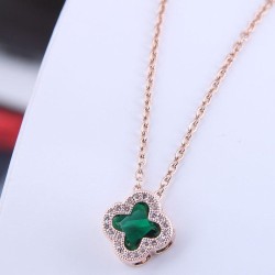 fine   Korean style fashion sweet four leaf embed Zirconium personality woman ..