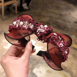 Korean style fashion concise all-Purpose lace Cloth mosaic Pearl width woman H..