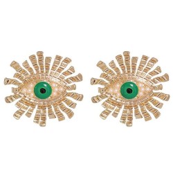 occidental style ear stud fashion personality Irregular Earring Alloy embed Pe..