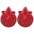 occidental style fashion retro wind multicolor ear stud handmade weave diamond surround earrings woman