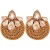  occidental style fashion retro wind multicolor ear stud handmade weave diamond surround earrings woman