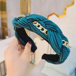  chain handmade weave Headband  occidental style twisted Headband  retro width..