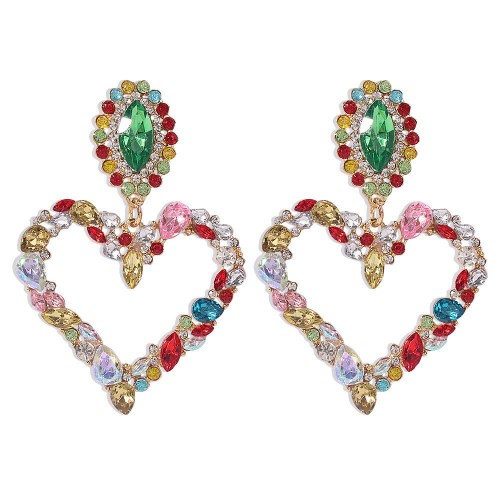 ins occidental style wind exaggerating love fashion earring sweet temperament style Street Snap earring