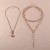  occidental style fashion  creative geometry chain tassel woman  loveO buckle necklace