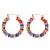  occidental style ear stud fashion all-Purpose temperament color Word Alloy diamond earrings
