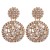  occidental style Earring fashion temperament personality all-Purpose hollow ear stud Alloy diamond earrings