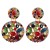  occidental style Earring fashion temperament personality all-Purpose hollow ear stud Alloy diamond earrings