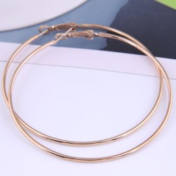 70mm occidental style fashion Metal concise surface temperament buckle ear stu..