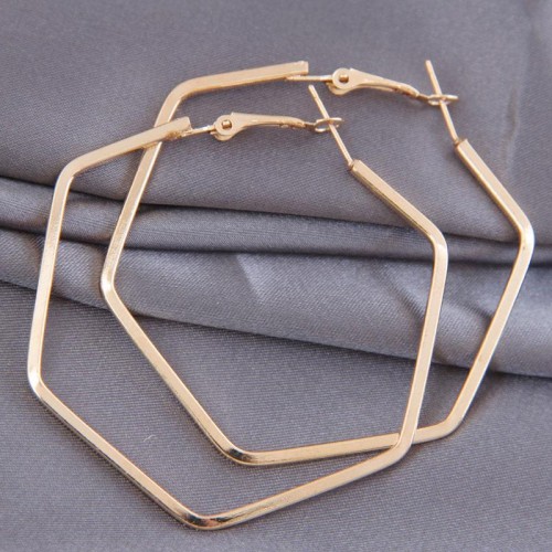 occidental style fashion Metal concise more temperament ear stud buckle circle