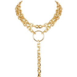 occidental style fashion gold chain belt cirque pendant multilayer necklace  p..