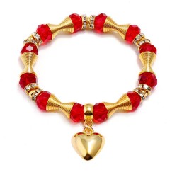 Wish fashion color Bohemia ethnic style bracelet woman multilayer elasticity c..