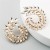 occidental style heart-shaped Alloy embed colorful diamond retro temperament exaggerating earrings woman Korean 