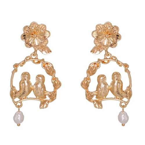 occidental style temperament personality samll earring gold Alloy earrings Earring