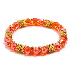  brief all-Purpose beads lady crystal bracelet multicolor elasticity student