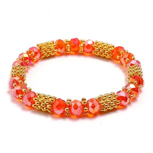 brief all-Purpose beads lady crystal bracelet multicolor elasticity student