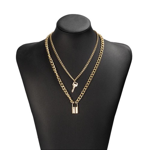 occidental style  retro personality more style necklace set  brief all-Purpose temperament sweater chai