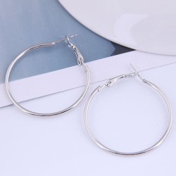 40mm occidental style fashion Metal concise surface temperament buckle ear stu..