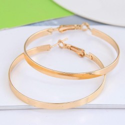 50*4mm  Korean style fashion Metal concise surface personality buckle ear stud..