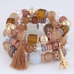 occidental style trend  concise all-Purpose Metal tower tassel candy multilaye..