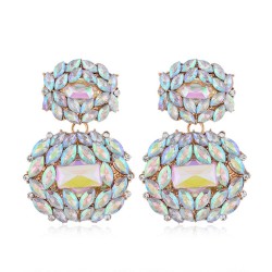 occidental style fashion  Metal bright gem temperament exaggerating ear stud