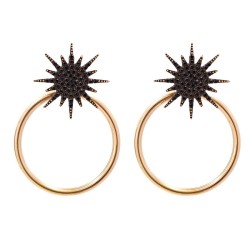 Metal pendant earrings occidental style brief geometry Alloy earring personali..