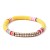 Bohemia ethnic style beads bracelet  multilayer beads color elasticity bangle