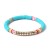 Bohemia ethnic style beads bracelet  multilayer beads color elasticity bangle