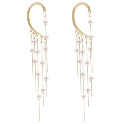  occidental style temperament sweet lovely ear stud love long style tassel col..