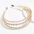 high-endins Alloy diamond embed Pearl three layer Headband woman super Headband